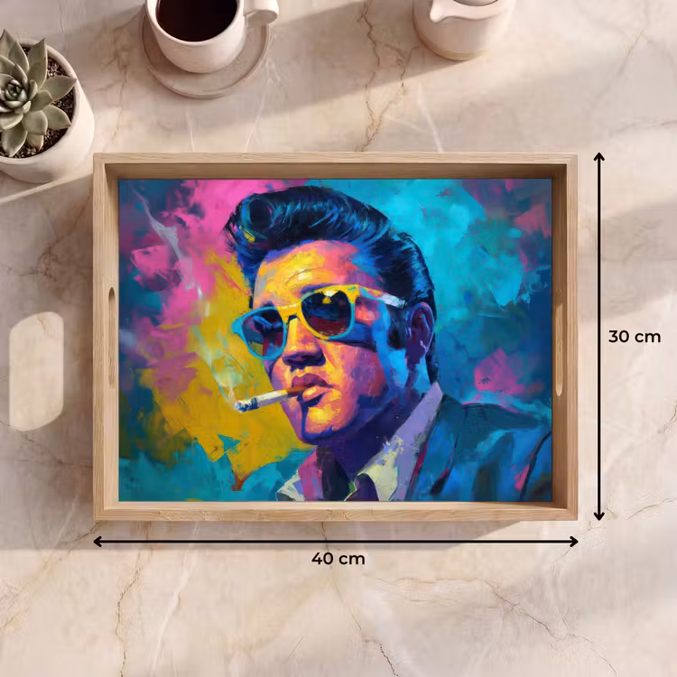 Tray - Portrait - Cigarette - Colorful - Glasses — 8