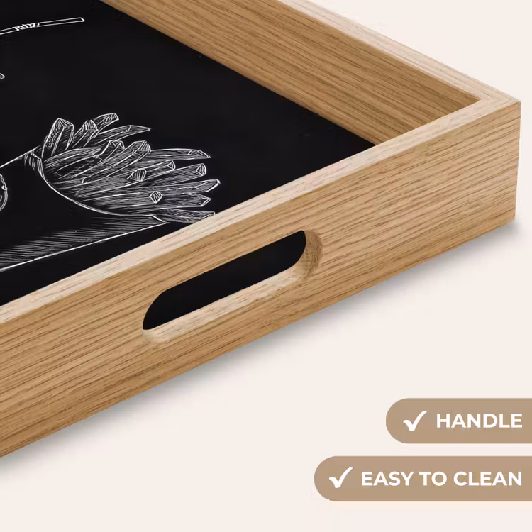 Tray - Hamburger - French fries - Soft drink - Chalk drawing — 9