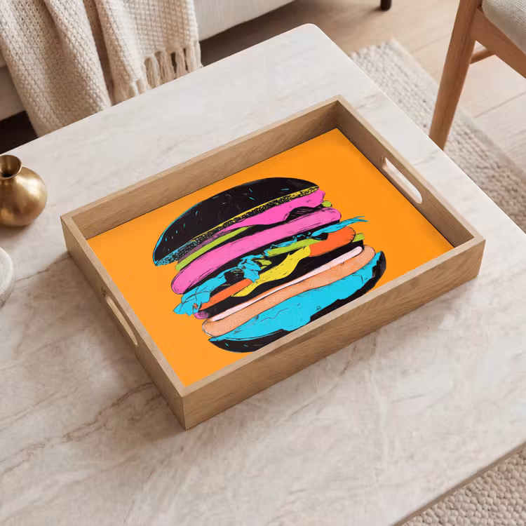 Tray - Hamburger - Colorful - Playful — 2