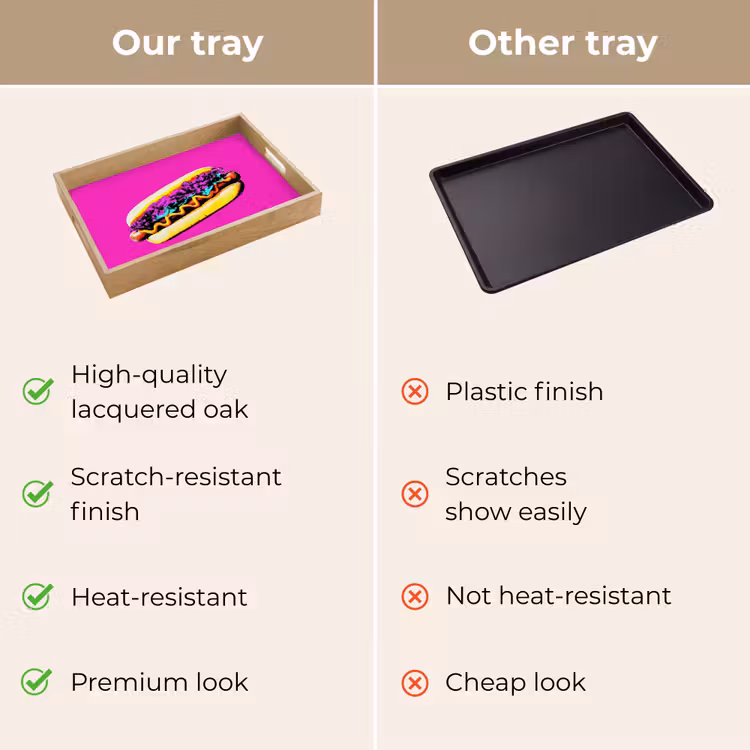 Tray - Hot dog - Pink - Retro — 10