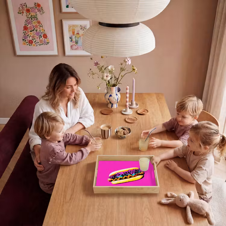 Tray - Hot dog - Pink - Retro — 5