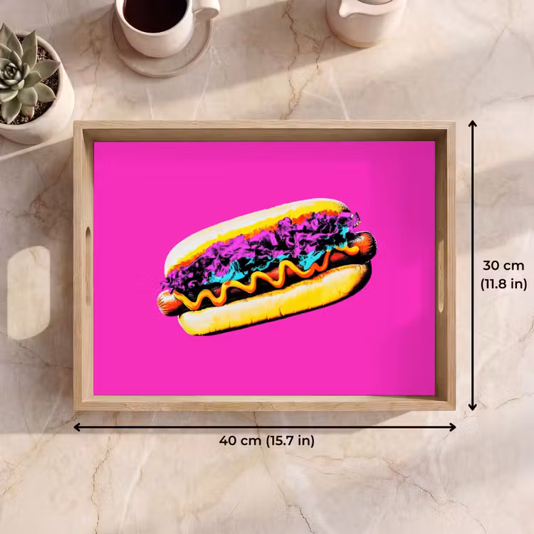 Tray - Hot dog - Pink - Retro — 7