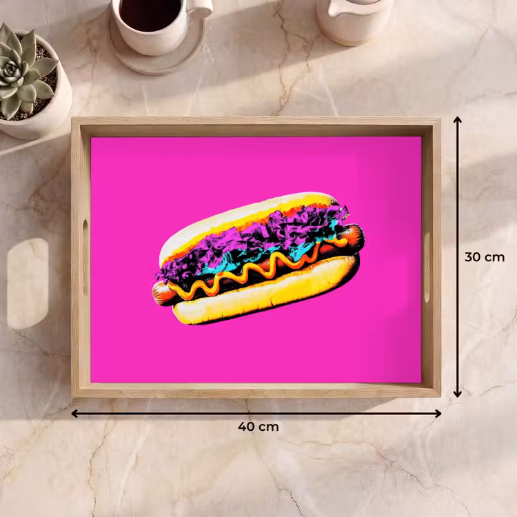 Tray - Hot dog - Pink - Retro — 8