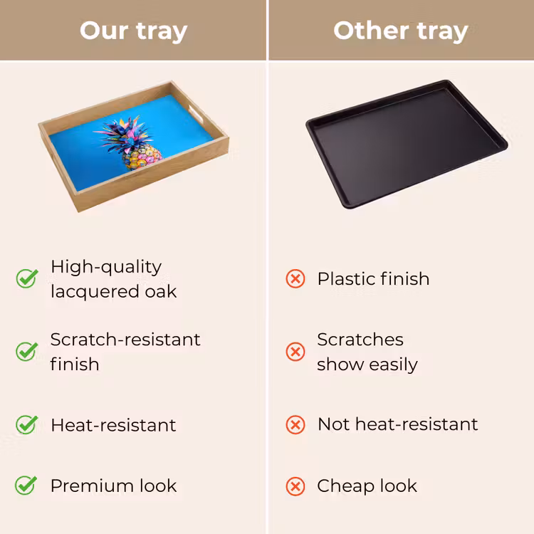 Tray - Pineapple - Blue - Tropical - Cheerful — 10