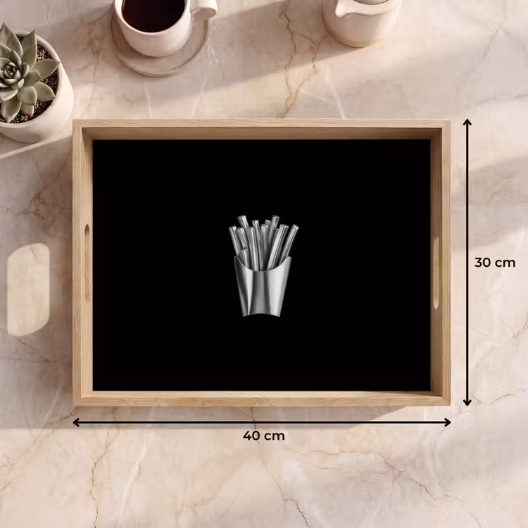 Tray - Fries - Futuristic - Silver — 8