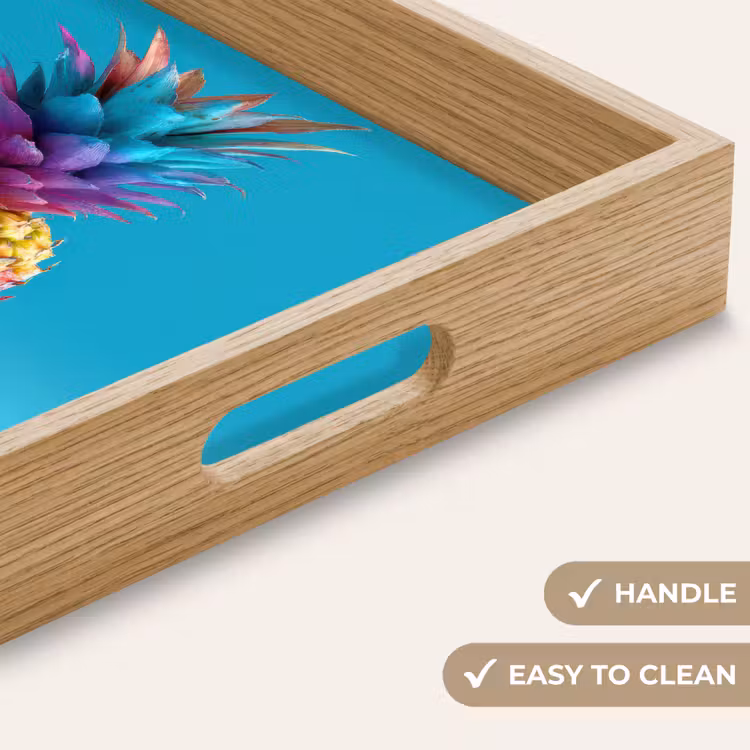 Tray - Pineapple - Rainbow - Blue - Pop art — 9