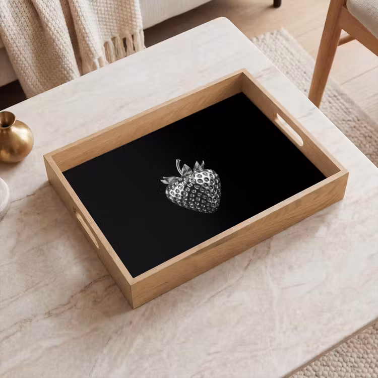 Tray - Strawberry - Seed Structure - Realistic — 2