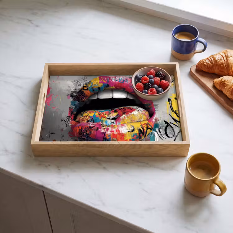 Tray - Lips - Graffiti - Expressive — 3