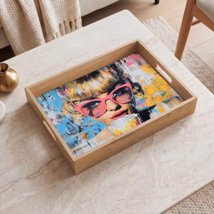 Tray - Sunglasses - Woman - Colorful - Paint splatters — 2