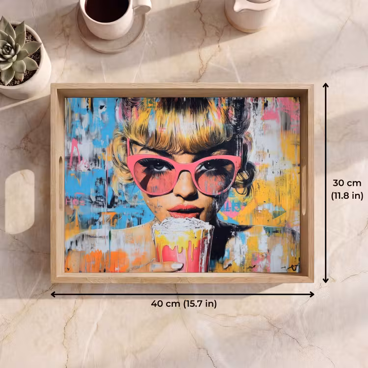 Tray - Sunglasses - Woman - Colorful - Paint splatters — 7