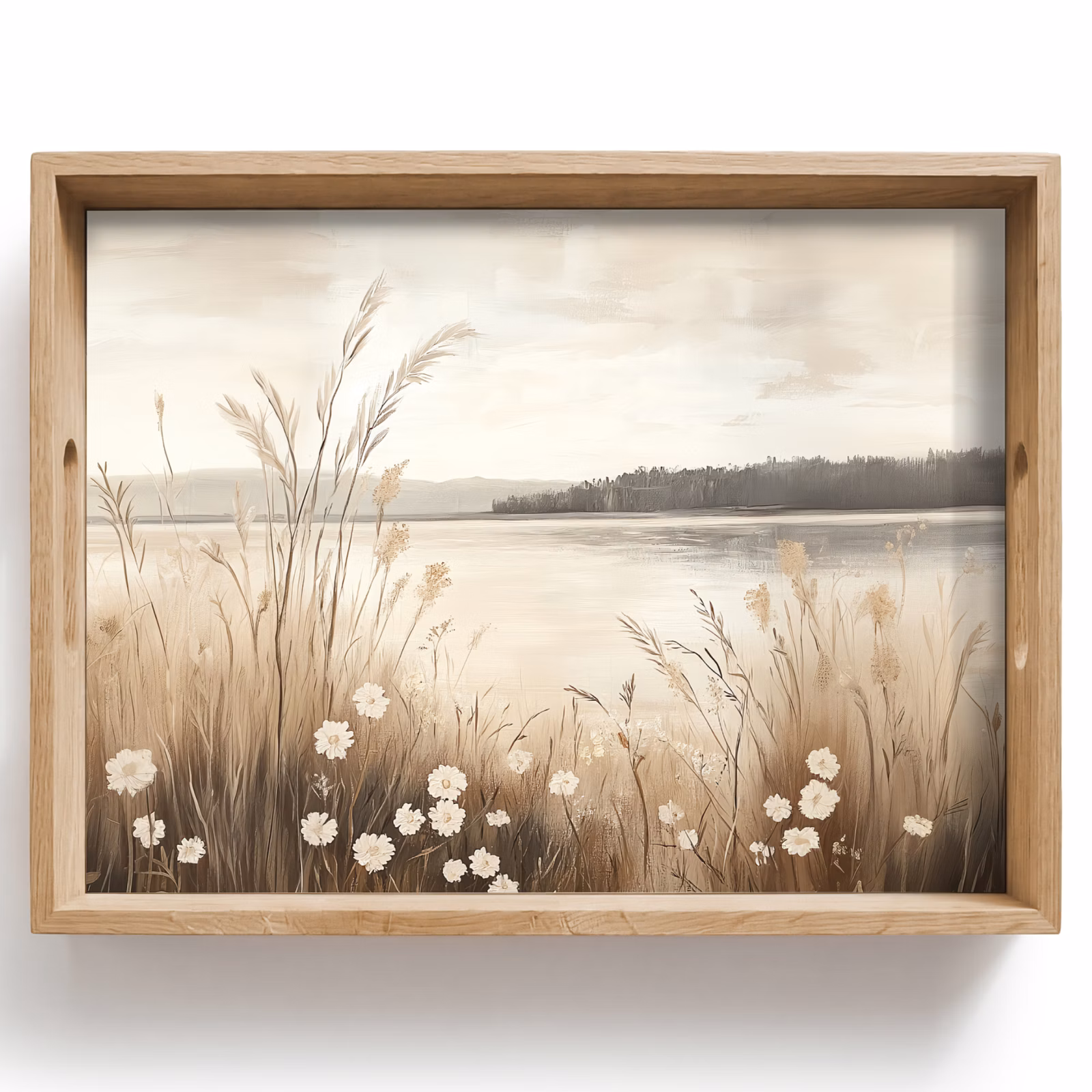 Tray - Lake - Water - Nature - Beige — 1