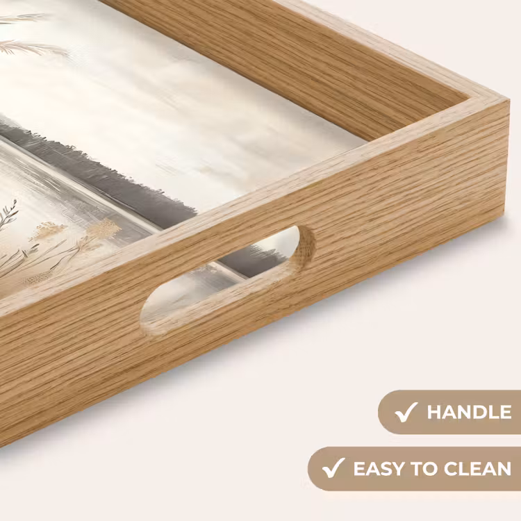 Tray - Lake - Water - Nature - Beige — 9