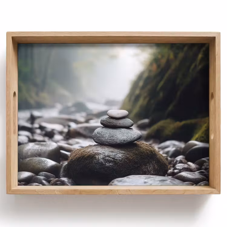 Tray - Stones - Stack - Nature — 1