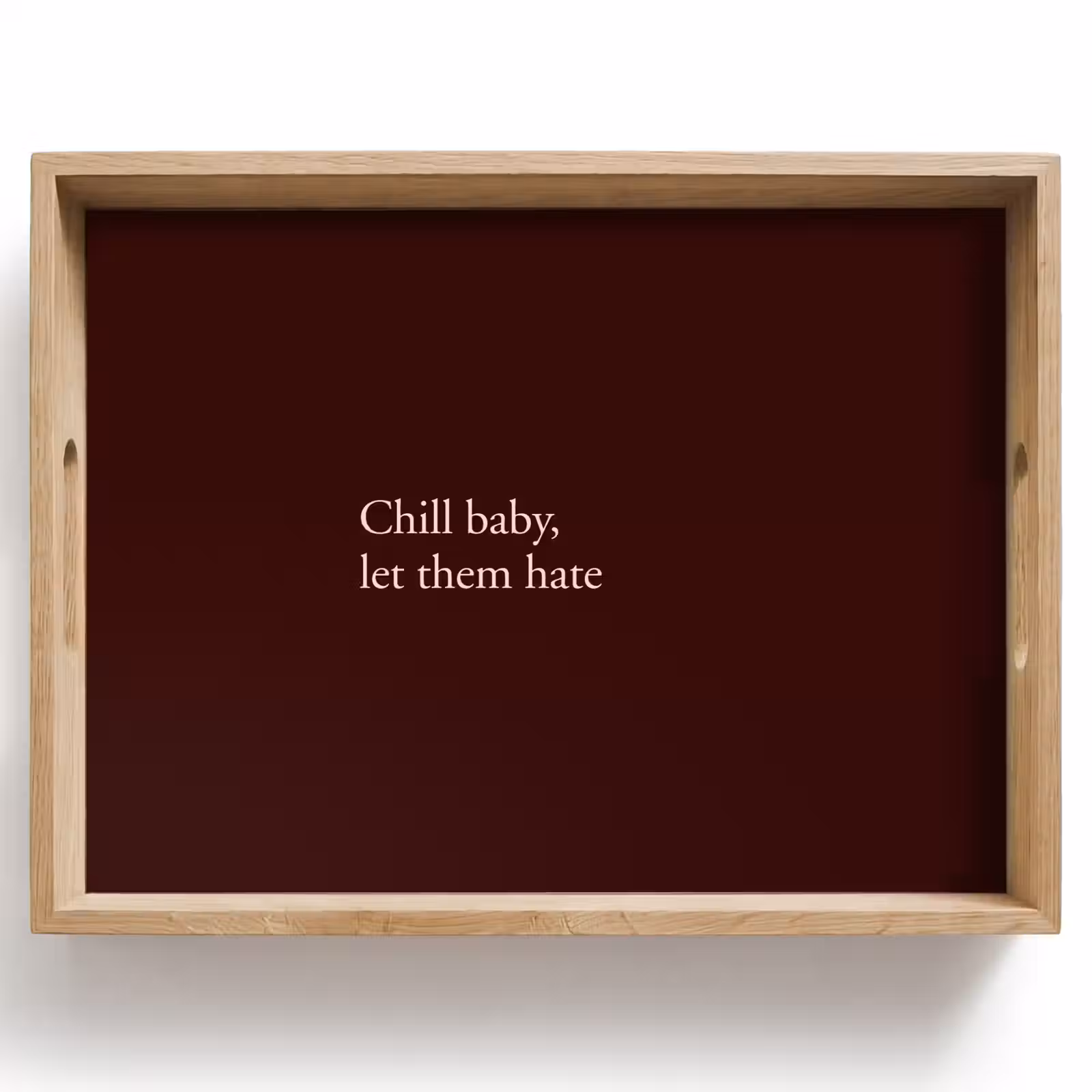 Tray - Text - Red - Minimalist — 1