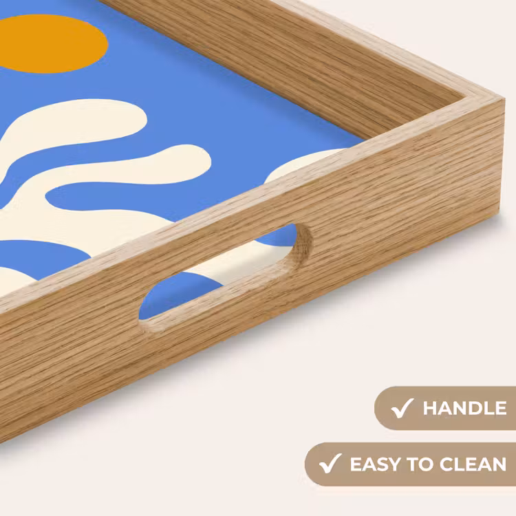 Tray - Minimalist - Organic pattern - Blue — 9