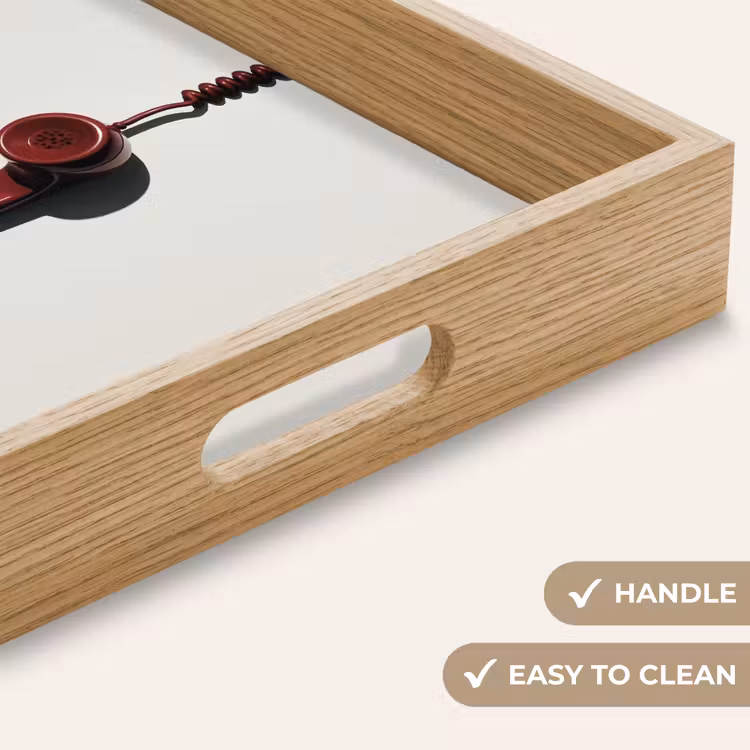 Tray - Phone - Cord - Red - Minimalist — 9