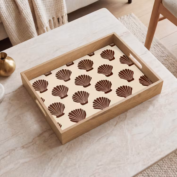 Tray - Shells - Brown - Pattern — 2