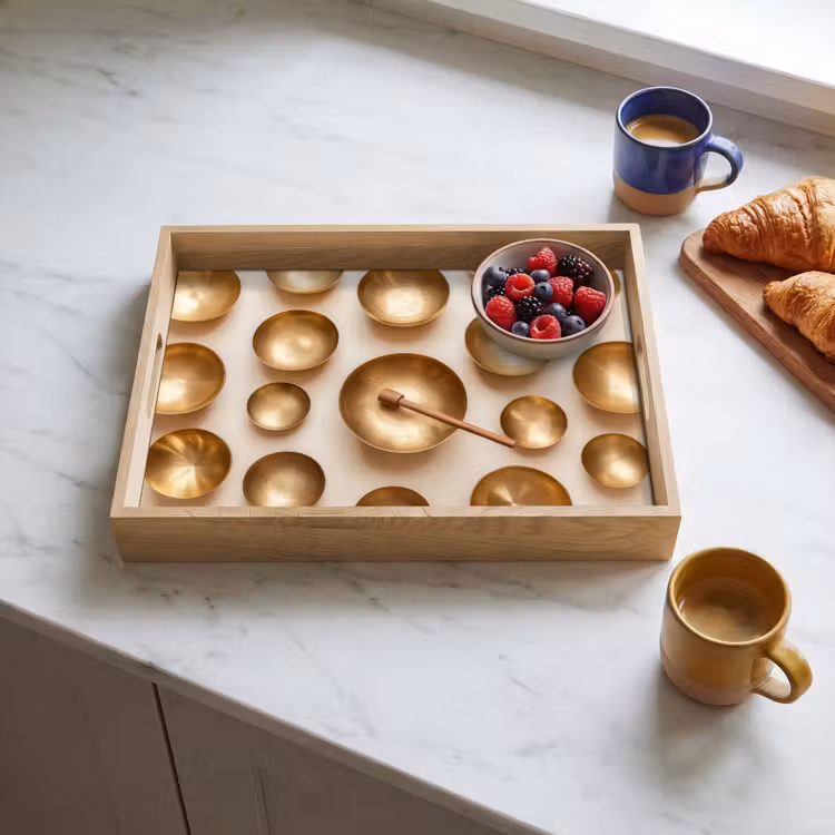 Tray - Symmetrical - Gold - Bronze - Balance — 3