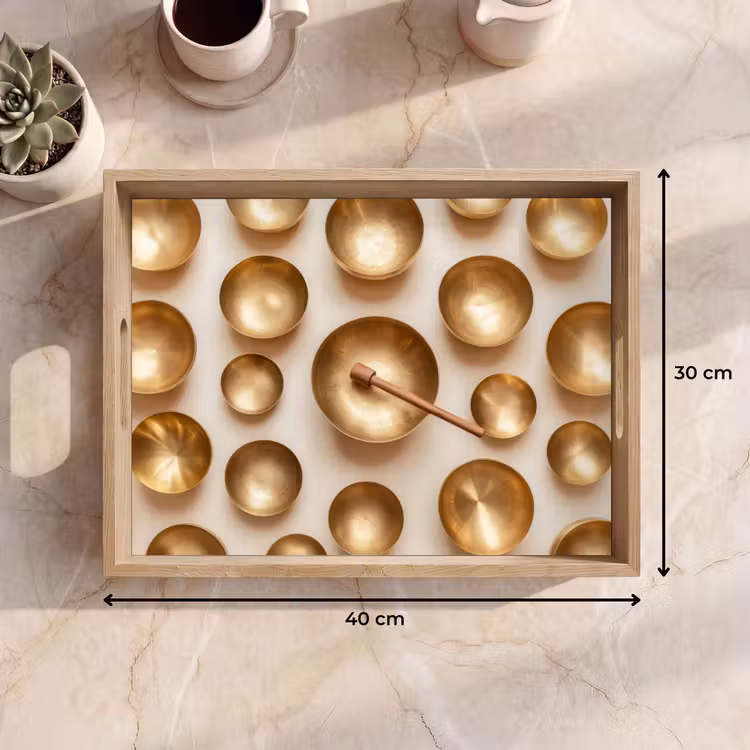 Tray - Symmetrical - Gold - Bronze - Balance — 8