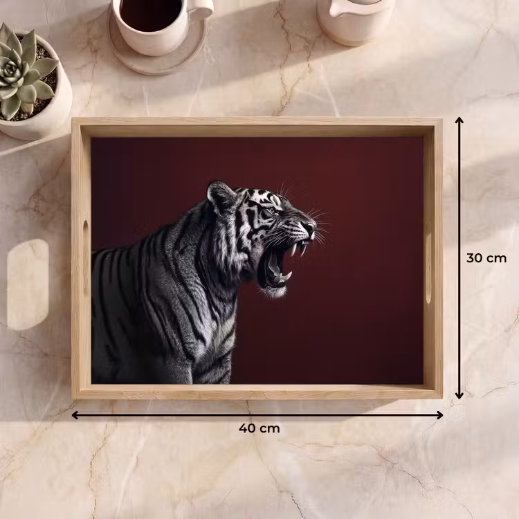 Tray - Tiger - Roar - Bordeaux — 8