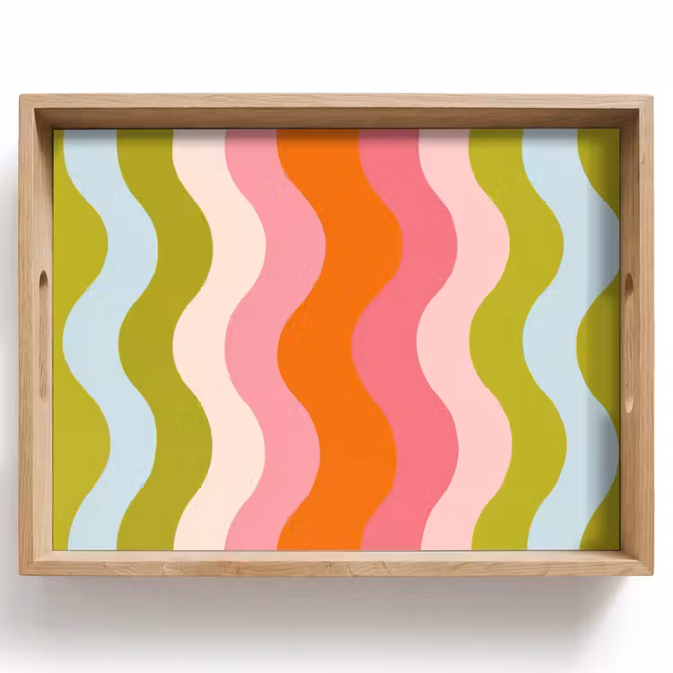 Tray - Orbits - Waves - Colorful - Vertical — 1