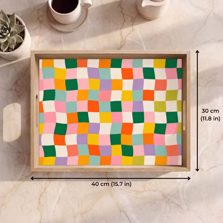 Tray - Squares - Colorful - Wavy — 7