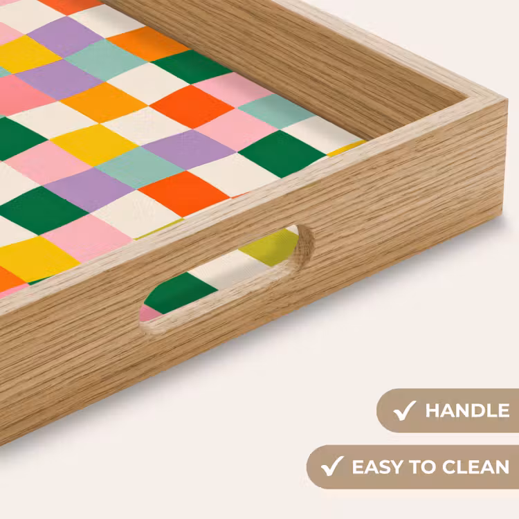 Tray - Squares - Colorful - Wavy — 9