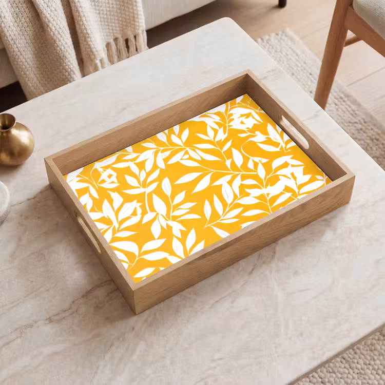 Tray - Leaves - Branches - Yellow — 2