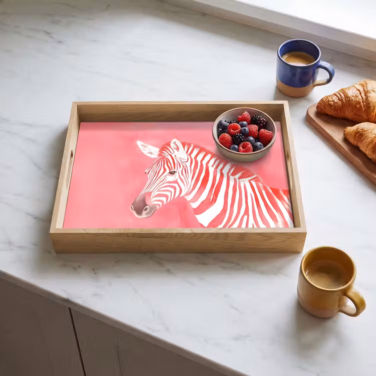 Tray - Zebra - Pink - Paint — 3