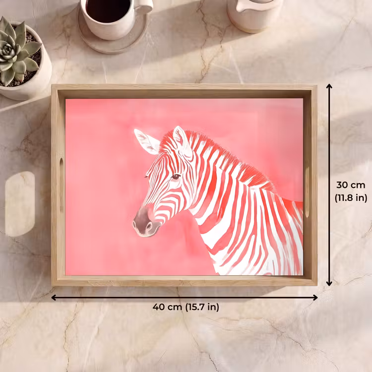 Tray - Zebra - Pink - Paint — 7