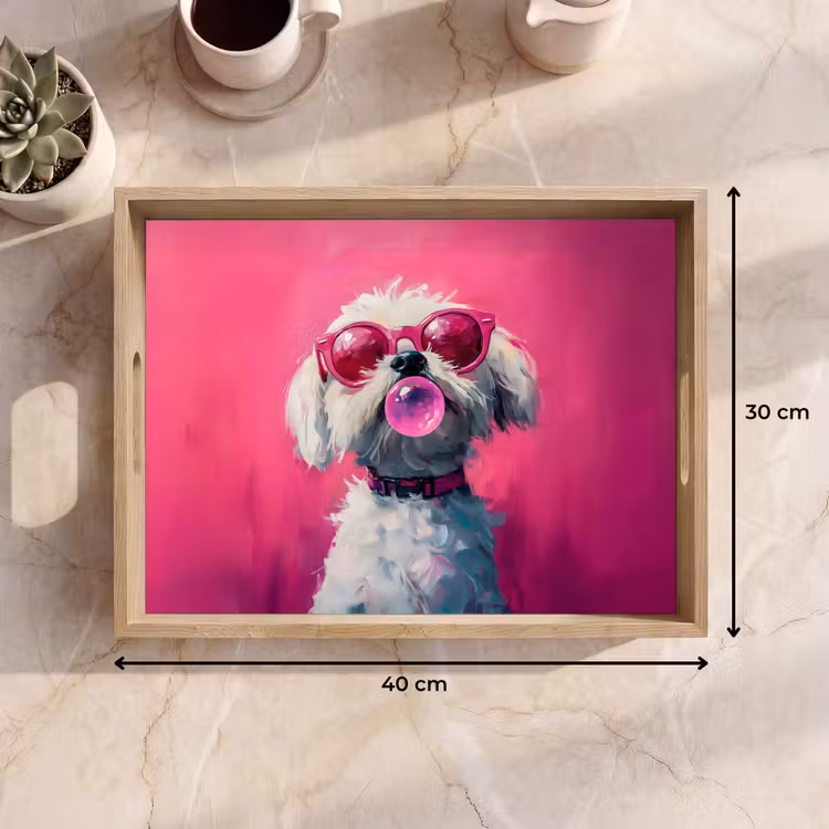 Tray - Pink - Dog - Bubble — 8