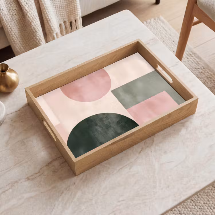 Tray - Shapes - Abstract - Circle - Black — 2