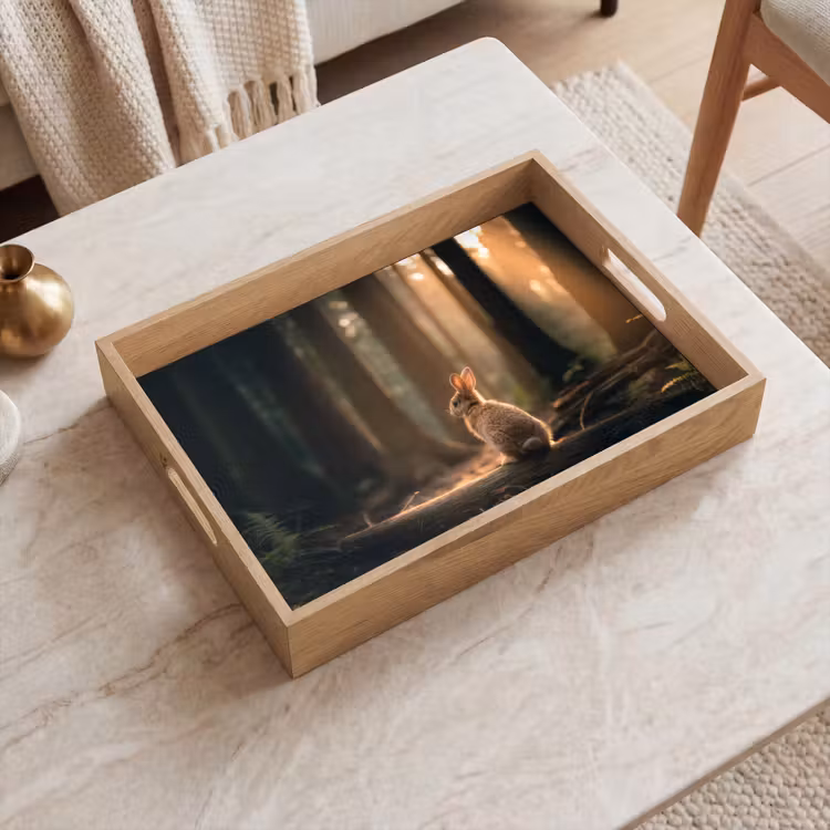 Tray - Rabbit - Forest - Sunbeams — 2
