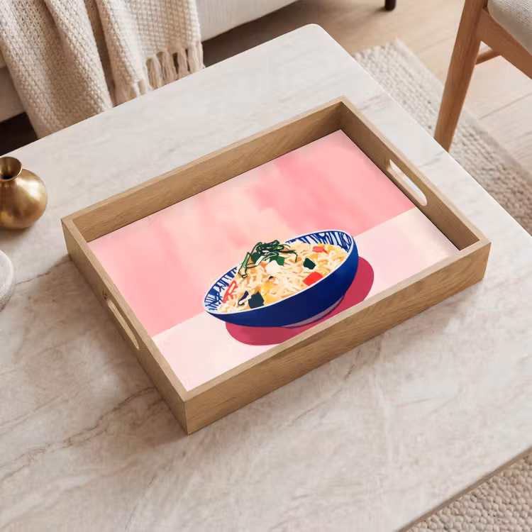 Tray - Rice - Illustration - Bowl - Vegetable — 2