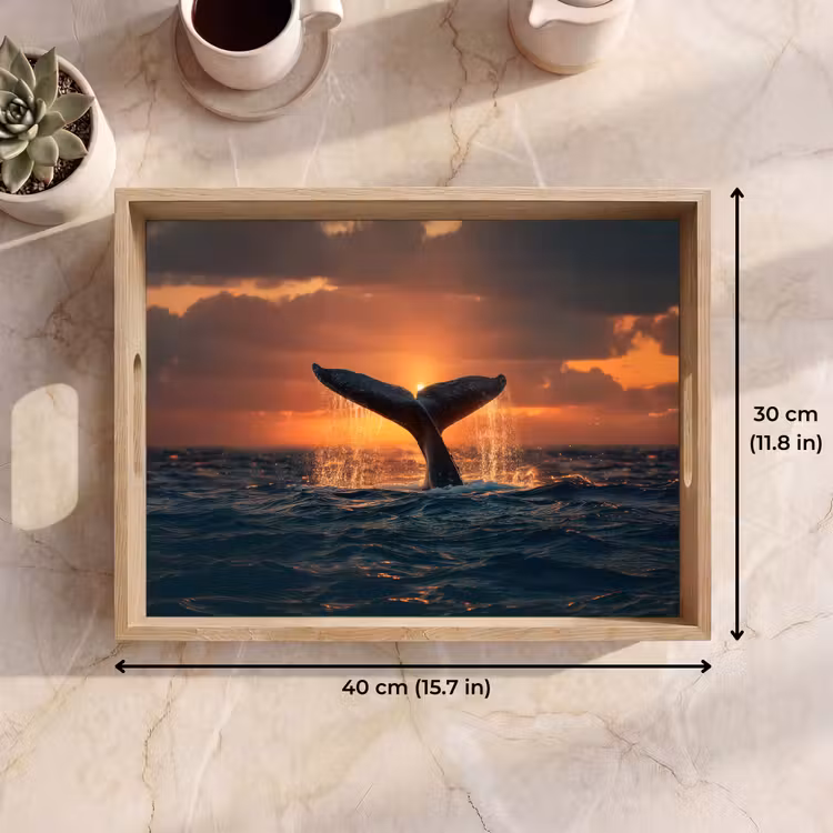 Tray - Whale tail - Water - Sunset — 7