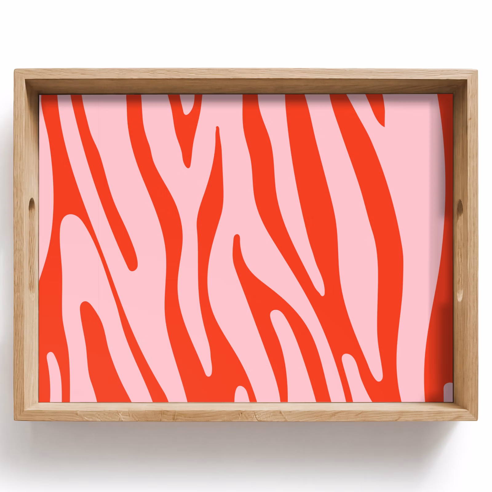 Tray - Zebra print - Pink - Red - Animal print — 1