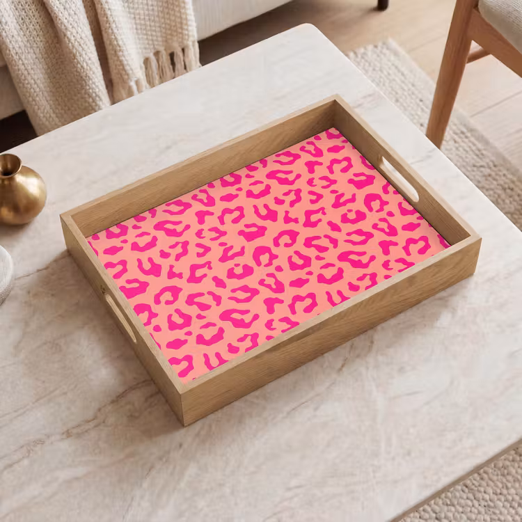 Tray - Panther print - Pink - Animal print - Minimalist — 2