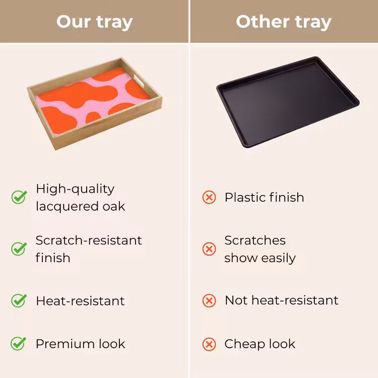 Tray - Stains - Red - Pink - Pattern - Minimalist — 10