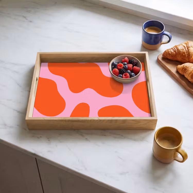 Tray - Stains - Red - Pink - Pattern - Minimalist — 3