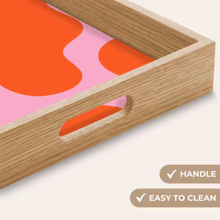 Tray - Stains - Red - Pink - Pattern - Minimalist — 9