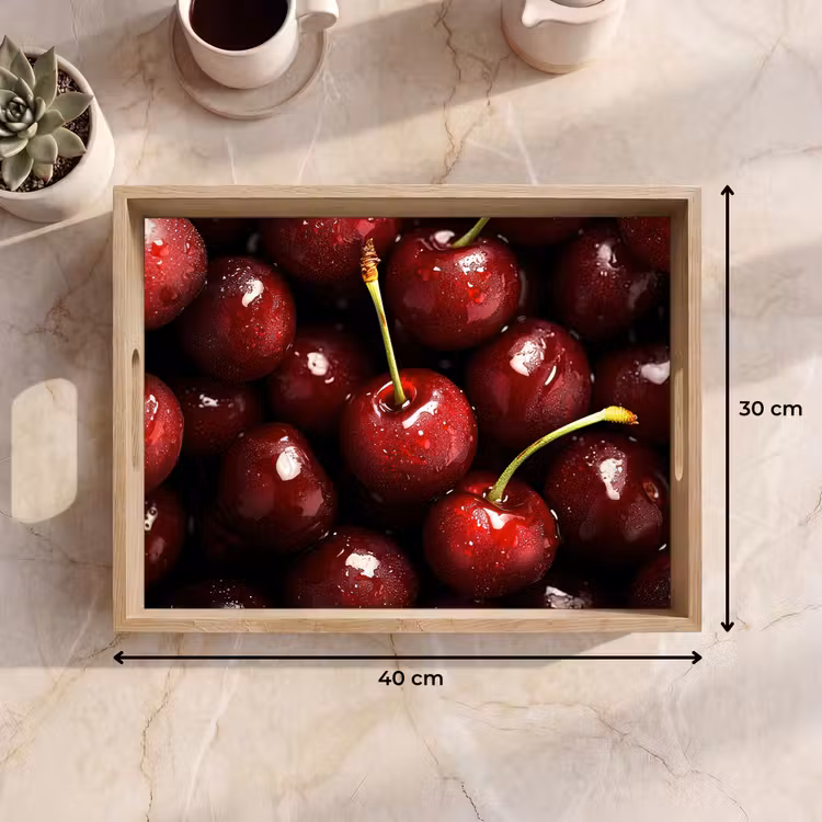 Tray - Red - Fruit - Cherry — 8