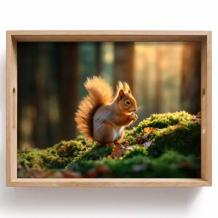 Tray - Squirrel - Nut - Grass — 1