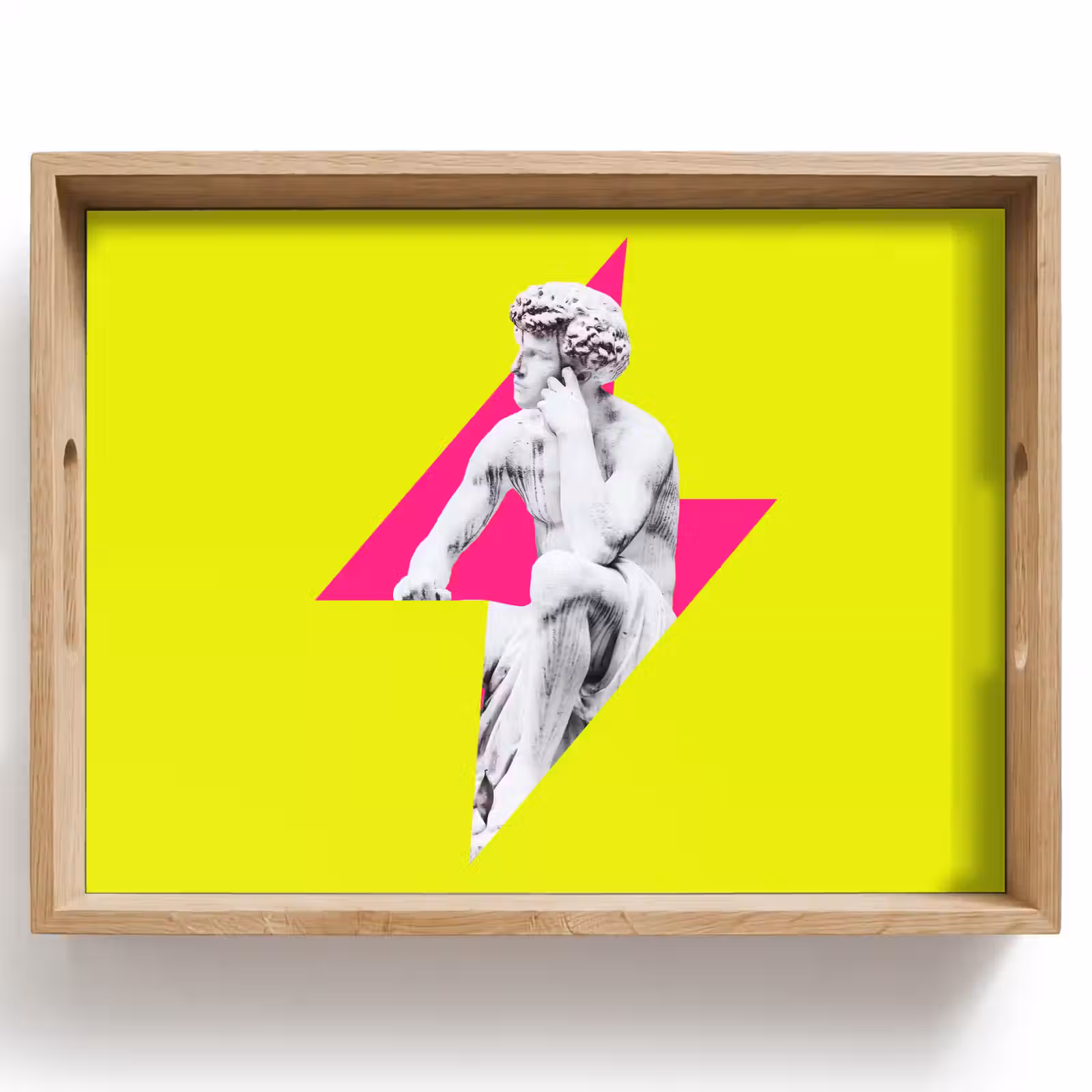 Tray - Statue - Man - Lightning Bolt - Yellow — 1