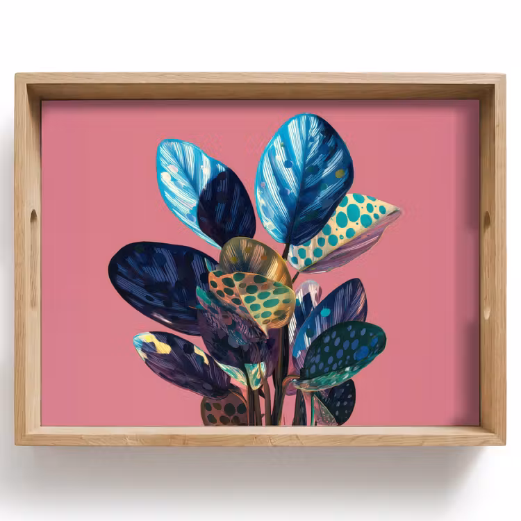Tray - Plant - Leaves - Dots - Abstract — 1