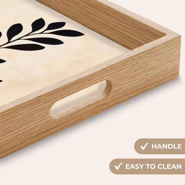 Tray - Minimalist - Branch - Leaves - Black — 9