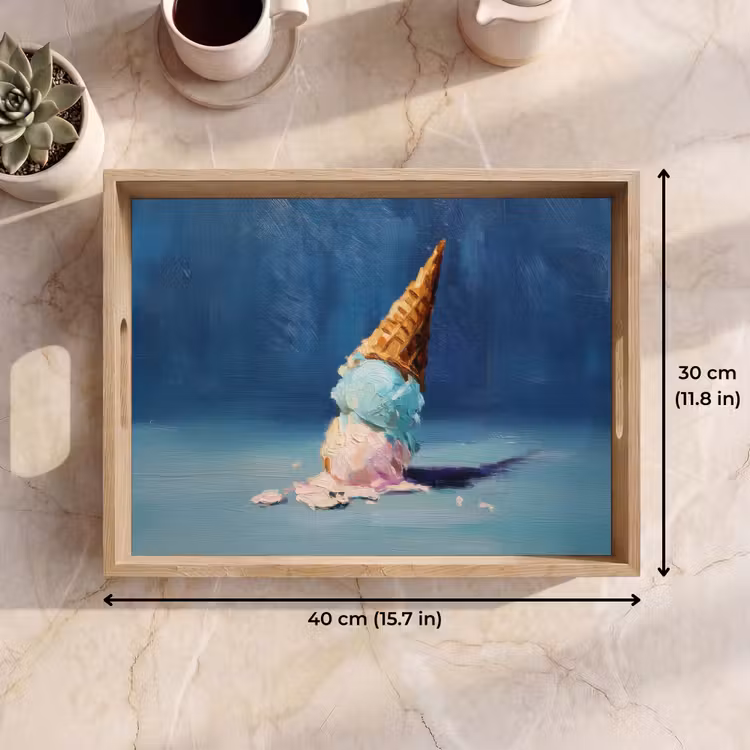 Tray - Ice cream cone - Globes - Melt - Pink — 7