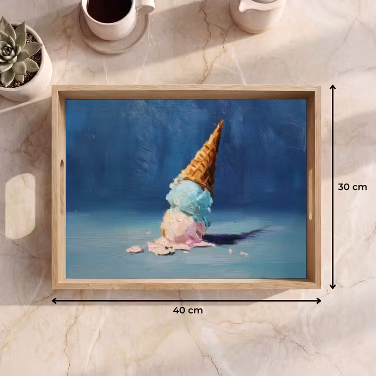 Tray - Ice cream cone - Globes - Melt - Pink — 8
