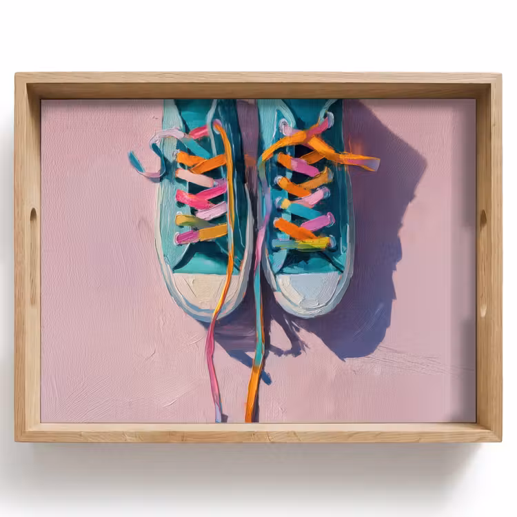 Tray - Sneakers - Laces - Colorful - Shade — 1