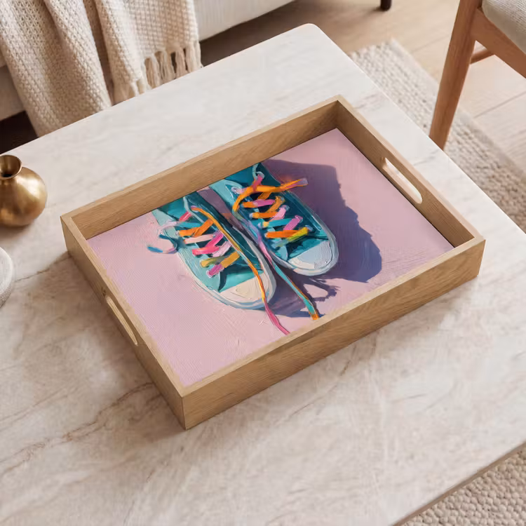 Tray - Sneakers - Laces - Colorful - Shade — 2