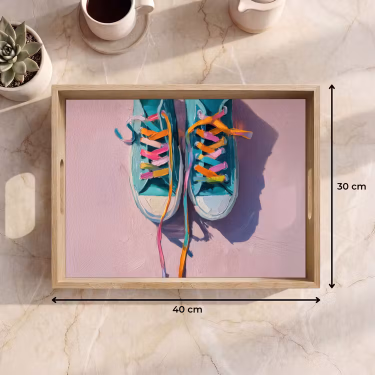 Tray - Sneakers - Laces - Colorful - Shade — 8